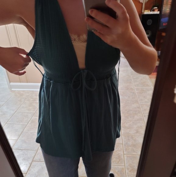 Teal Free People Tunic - Picture 6 of 9